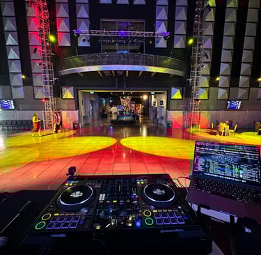 PROM DJ - All set up before the students arrive