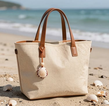 Close-up of a handcrafted leather bag with intricate stitching and a rustic charm.