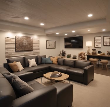 Bright living room with modern inventory