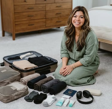 lima professional organiser shows how to pack for carry-on travel