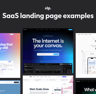 SaaS landing page