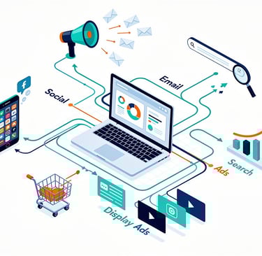 Digital marketing channels interaction explained with another diagram