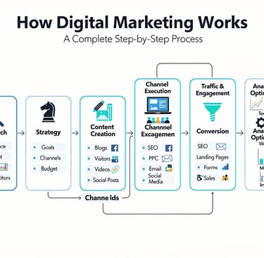 Digital marketing process explained