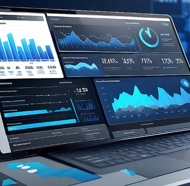 Social media analytics dashboard showing performance metrics