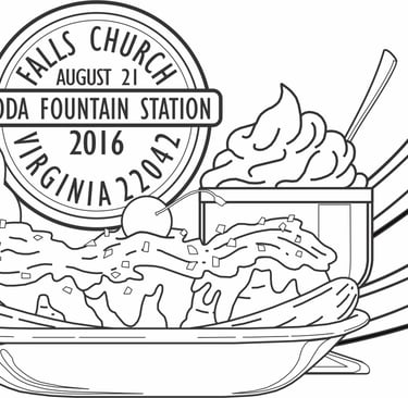 Show cancel illustration celebrating soda fountains