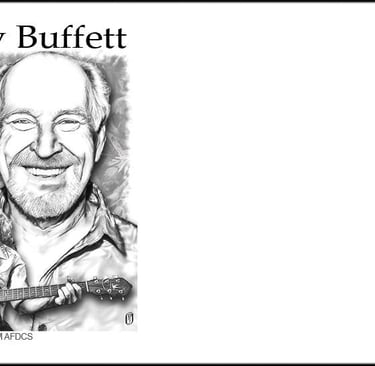 Image of envelope with Jimmy Buffet cachet