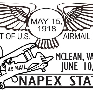 Show cancel illustration celebrating start of US airmail routes