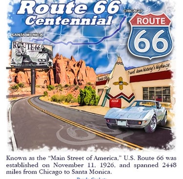 Illustration of Illustration of Route 66