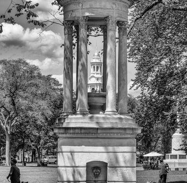 Photo of memorial in a park