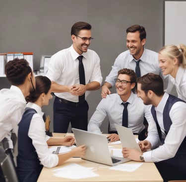 Young woman in uniform holding aviation prospectus