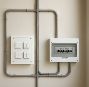 electrical accessories, mcb, wire and switches