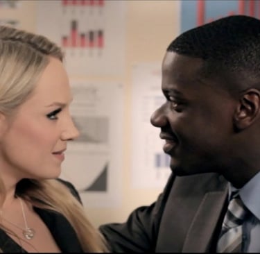 Nicky Ladanowski and Daniel kaluuya in Coming Up for Channel 4