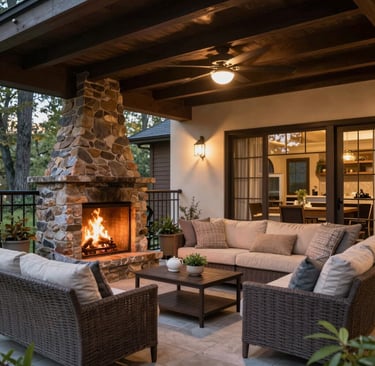 Colorful umbrellas decorate the sky in a bright display.