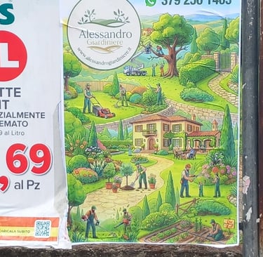 manifesto attigliano umbria terni giardiniere pubblicità territorio giugno 2026 alessandro