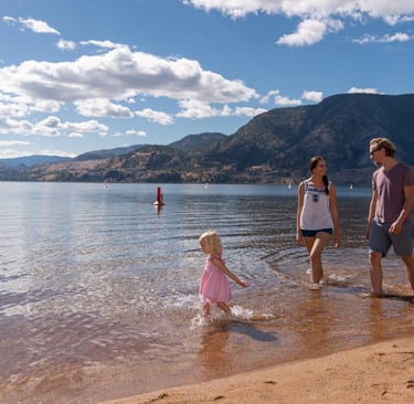 Skaha Lake is one of the best places to relax and enjoy simple outdoor activities in Penticton.