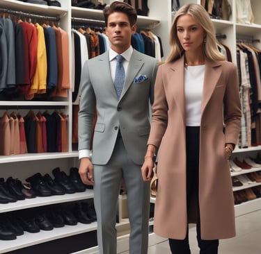 A vibrant display of traditional Yemeni clothing for men, women, and children.