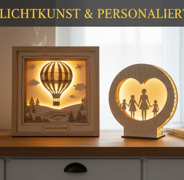 HANDGEFERTIGTE LICHTKUNST UND PERSONALISIERTE HOLZLAMPEN AUS BUCHS SG.