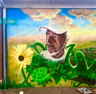 “Mr. Earle’s Garden” Mural — Greenville, SC