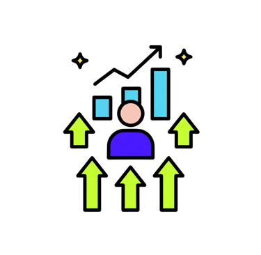 Icon of recruiter training and performance.