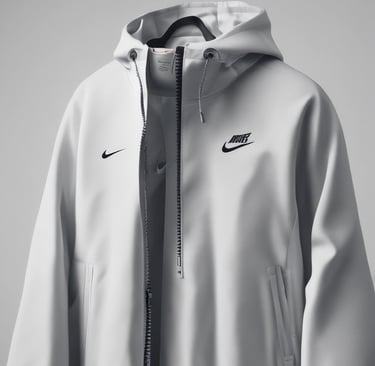 A colorful assortment of casual wear laid out on a wooden table, showcasing variety.