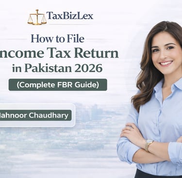 how to file income tax returns in Pakistan 2026