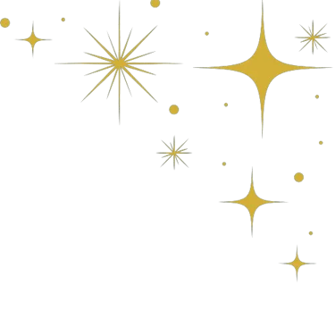 Elément décoratif - étoiles scintillantes- Rubenia Timmerman, auteure.