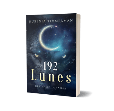 Mockup 192 lunes, saga Destins Lunaires - Rubenia Timmerman.