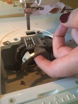 Accessing the bobbin race assembly. Source: Palindrome Dry Goods