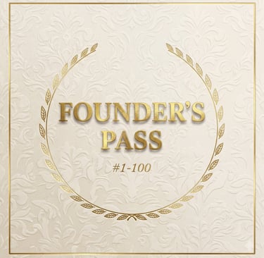a golden founders pass for keepsakesQR.com QR code