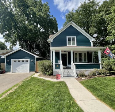 exterior painting project on minnesota home