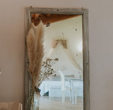 miroir pampa domaine mariage chambre de la mariée