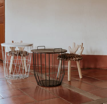 tabourets en cerf pour enfants
