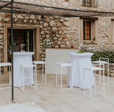 coin bar avec mange debout mariage
