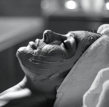 client receiving an express facial with a hydrating mask to nourish the skin in oran park sydney