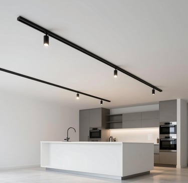 Магнітна трекова система на білій матовій стелі MSD Premium