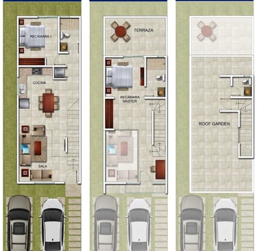 Plantas El Contemporáneo 