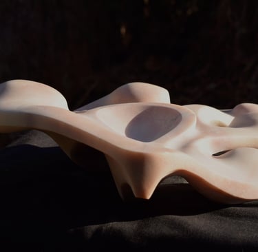 Marco Bustamante sculpture marbre rose de Portugal