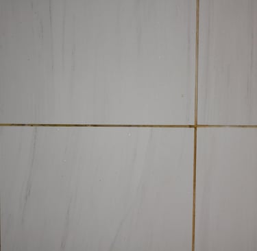 dirty shower tile and grout
