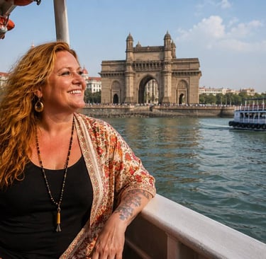 Ferry Ride to Elephanta Caves near Mumbai