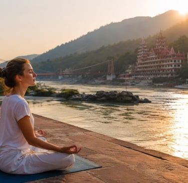 Meditation by river
