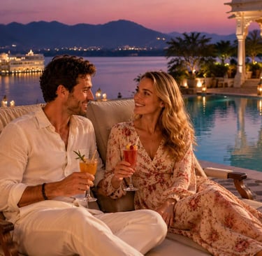 stay at the lakeside hotel