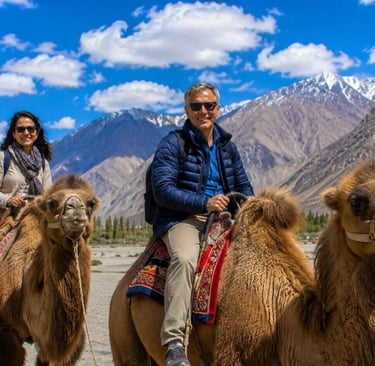 Camel ride in Nubra valley