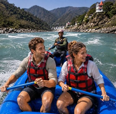 White water rafting in Rishikesh - India