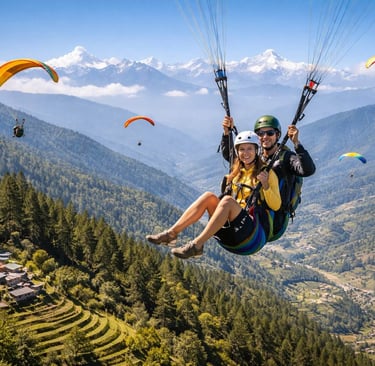 Paragliding in Himalayas