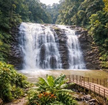 Abbey Falls in Coorg's serene beauty