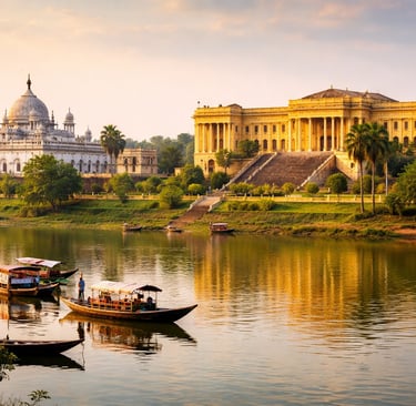 Bhagirathi River evening at Murshidabad