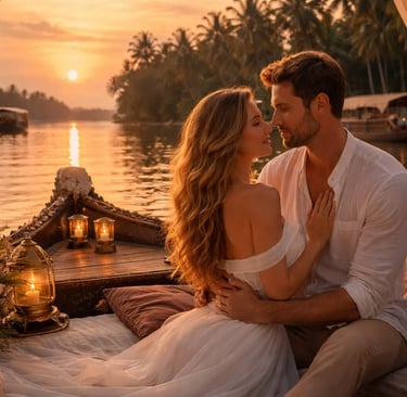 Alleppey backwaters in Kerala