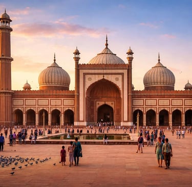 The Jama Masjid in old Delhi
