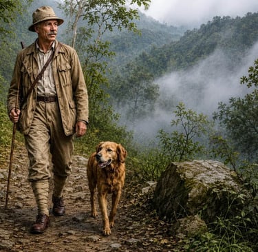 Jim Corbett with his Dog Robin