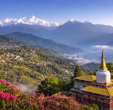Kalimpong with Kanchenjunga in view
